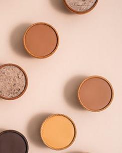 Light Cherry Wood & Clay Leather - Circle Cabinetry Knob